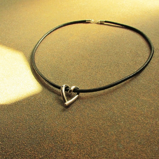 curly heart necklace 愛心捲項鍊 情人節禮物 心型