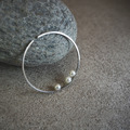 pearl round earring_珍珠圓框耳骨環_2