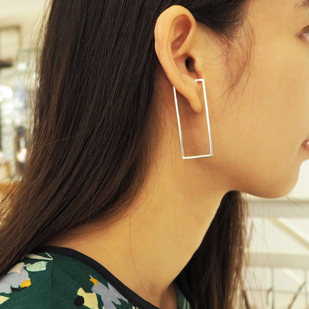 rectangle earring_長方形耳骨環