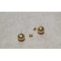 南洋金珠耳環_Golden-South-Sea-Pearl 14K金耳針+耳束 - 僅此一對_3
