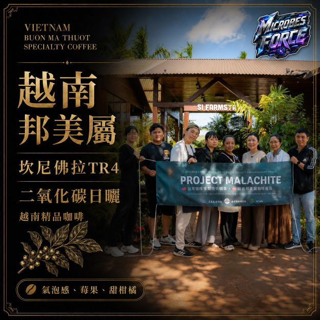 #009 越南 邦美屬 坎尼佛拉TR4 二氧化碳日曬處理 草闆製作 (225公克裝 )