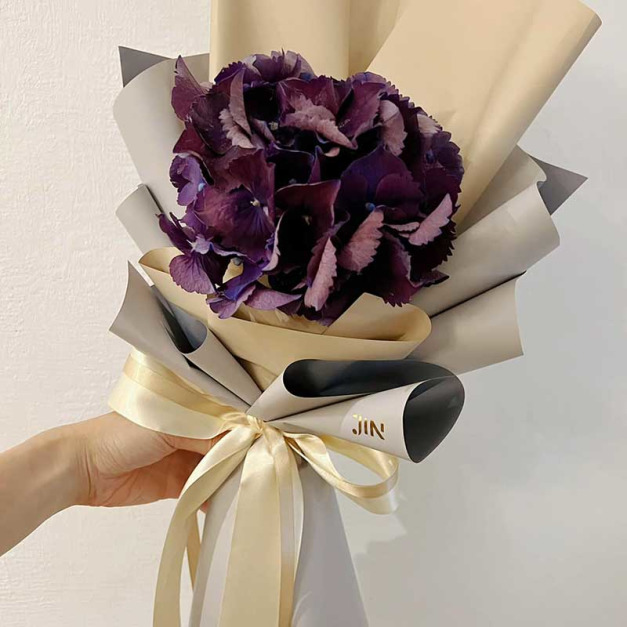 紫繡球單支鮮花花束  B0345011