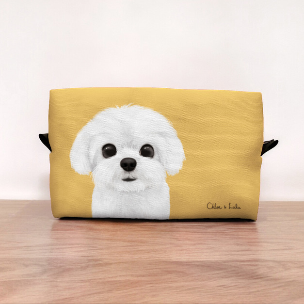 經典汪喵化妝包/收納包 - 馬爾濟斯 瑪爾濟斯