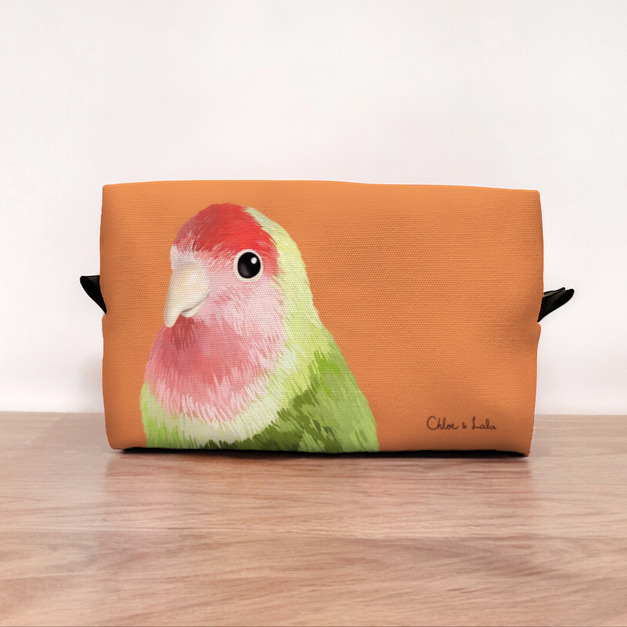 經典鳥兒化妝包/收納包 - 愛情鳥