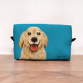 經典汪喵化妝包/收納包 - 黃金獵犬