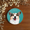 汪喵陶瓷吸水杯墊 - 三色柯基犬 ( 燦笑 ) | 熊熊