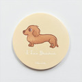 汪喵陶瓷吸水杯墊 - 單隻臘腸狗 | 臘腸狗杯墊_3