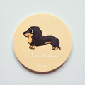 汪喵陶瓷吸水杯墊 - 單隻臘腸狗 | 臘腸狗杯墊_1