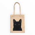 汪喵帆布提袋 - 黑貓