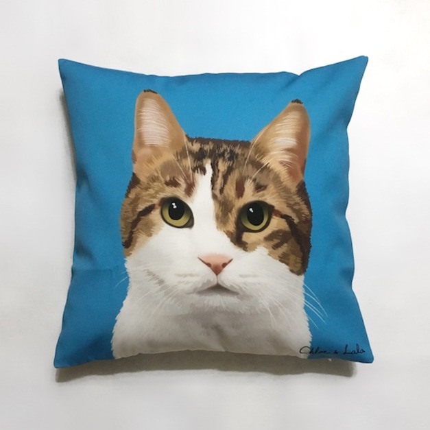 汪喵大抱枕 - 白底虎斑貓 | Emo