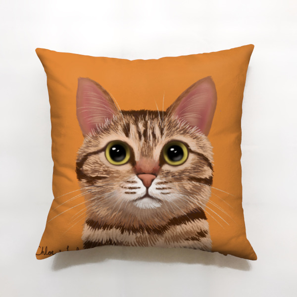 汪喵大抱枕 - 虎斑貓