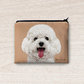 經典汪喵零錢包 - 白貴賓 白色貴賓狗