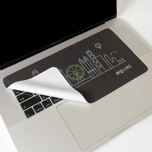 超薄三合一滑鼠墊/鍵盤防塵/擦拭布｜ergomi