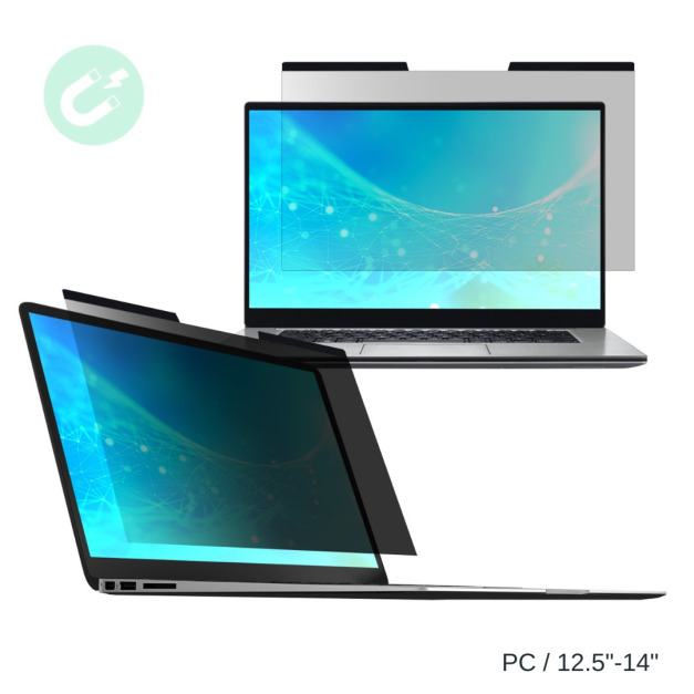 磁吸款 12.5吋-14吋 筆電通用型 螢幕保護防窺片｜SenseAGE