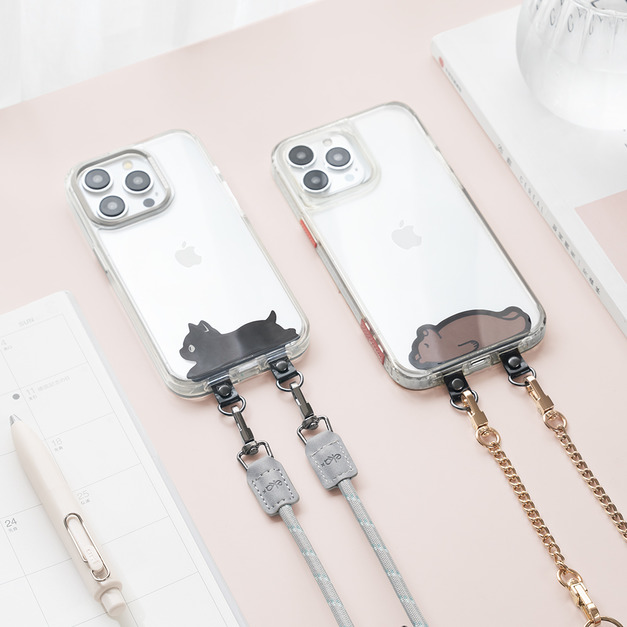 趣味雙環手機掛繩夾片 | ekax