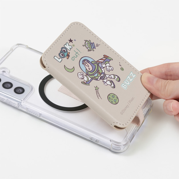 【玩具總動員】巴斯專區- 磁吸皮革防丟卡套 | 正版授權｜ekax