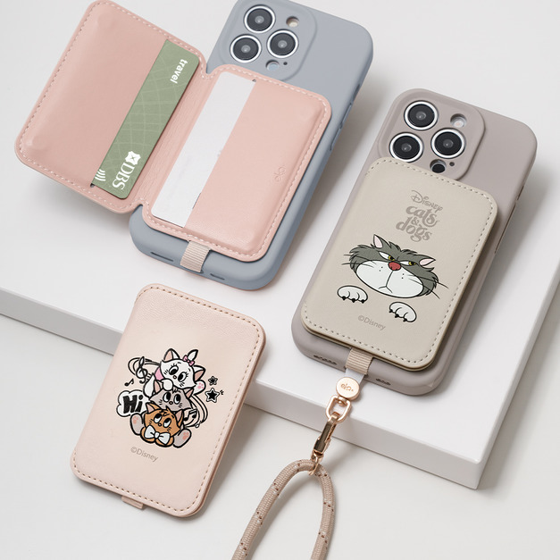 【Cats & Dogs】磁吸皮革防丟卡套 | 正版授權｜ekax