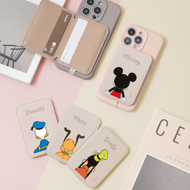 【米奇好朋友】磁吸皮革防丟卡套 | 聖誕交換禮物｜ekax