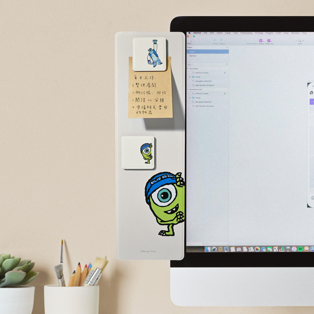 【怪獸電力公司】螢幕延伸磁吸備忘板 | 正版授權 | LHiDS