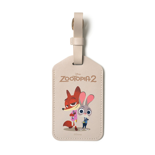 【動物方城市2】茱蒂與尼克_輕巧皮革行李吊牌 | 正版授權｜ekax