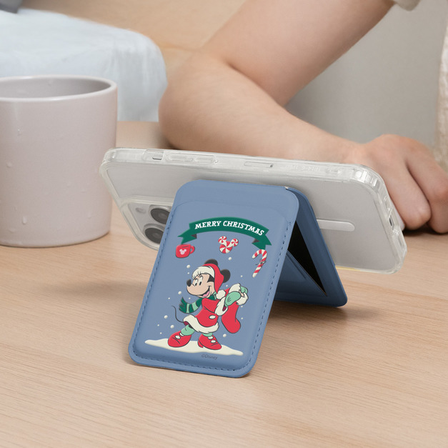 【米奇好朋友】Alpha｜磁吸卡包無段式支架_ 米妮組合 |  聖誕交換禮物|  ergomi