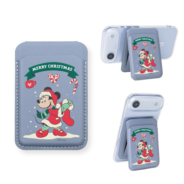 【米奇好朋友】Alpha｜磁吸卡包無段式支架_ 米妮 |  聖誕交換禮物|  ergomi