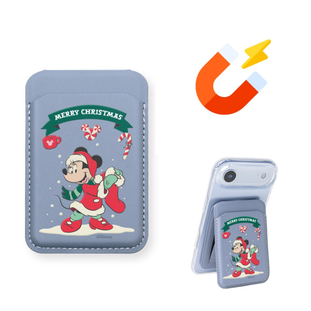 【米奇好朋友】Alpha｜輕薄磁吸無段式手機支架_ 米妮 |  聖誕交換禮物|  ergomi