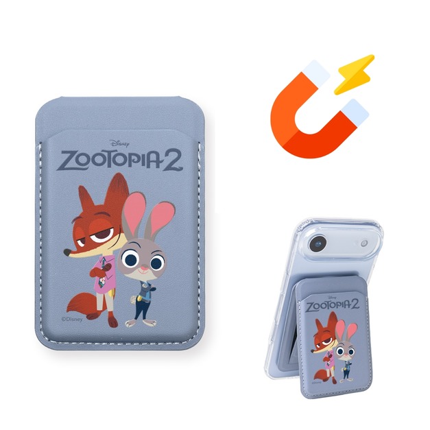 【動物方城市2】Alpha｜磁吸卡包無段式支架_Q版-絕佳搭檔 | 正版授權 | ergomi