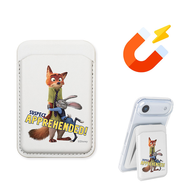 【動物方城市】Alpha｜磁吸卡包無段式支架_抓到尼了 | 正版授權 | ergomi (Amber團購🛒)