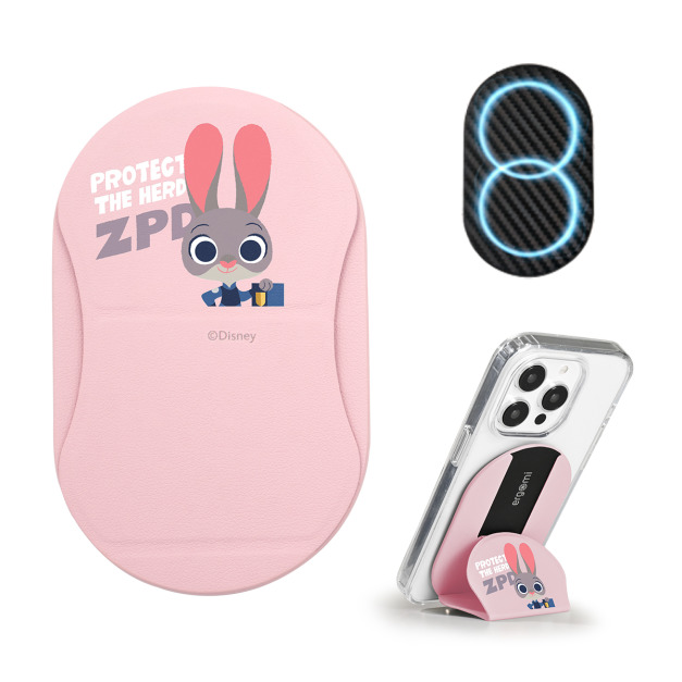 【動物方城市】Mobius｜雙磁圈多角度手機支架_Q版 - 茱蒂 | 正版授權｜ergomi