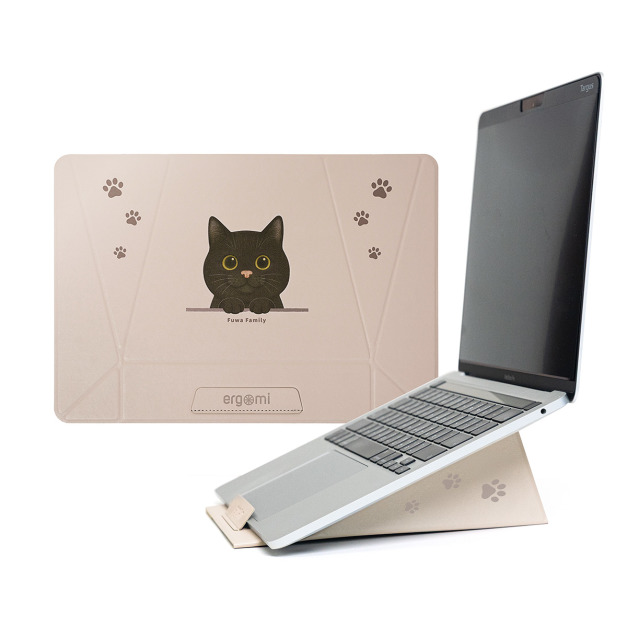 【軟萌家族】Meta Stand｜筆電平板支架_黑貓(黑糖糕)｜ergomi