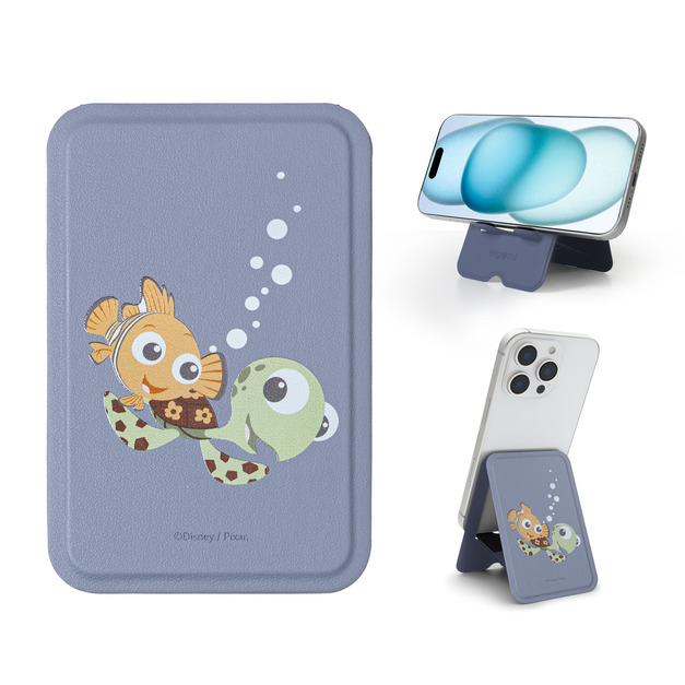 【海底總動員】 Atlas｜便攜通用手機支架_尼莫&龜龜 | 正版授權｜ergomi