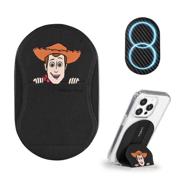 【玩具總動員】 Mobius｜雙磁圈多角度手機支架 - 胡迪 | 正版授權｜ergomi