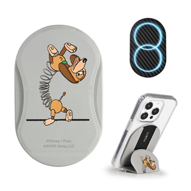 【玩具總動員】 Mobius｜雙磁圈多角度手機支架 - 彈簧狗 | 正版授權｜ergomi