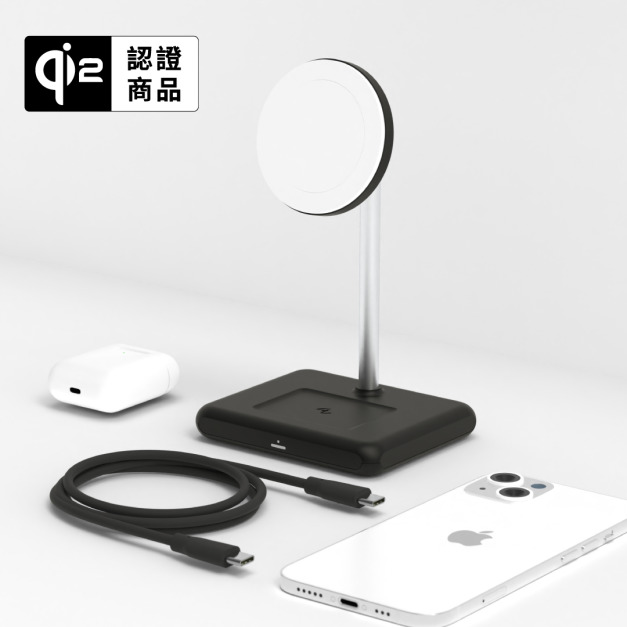 WQ1 2+1 磁吸無線充電座 | Allite