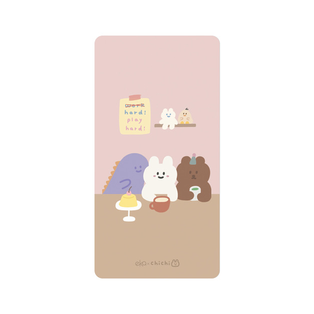 【ekax x 87小兔】三合一多功能滑鼠墊 標準尺寸-下午茶時間｜ekax