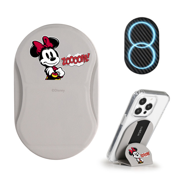 【米奇好朋友】Mobius｜雙磁圈多角度手機支架_賽道群星-米妮｜ergomi