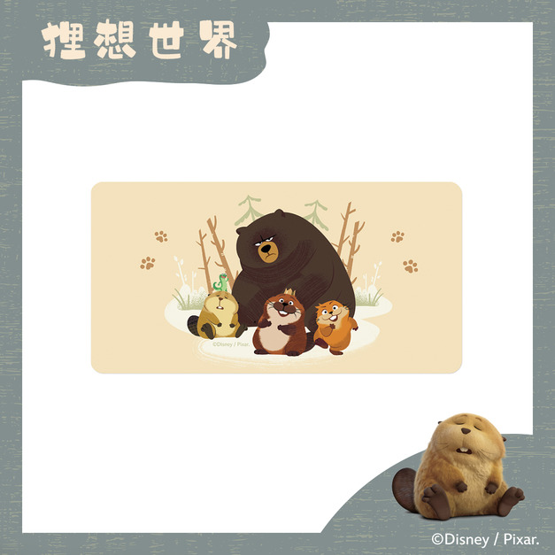 【狸想世界】三合一多功能滑鼠墊 - 狸想夥伴｜ekax