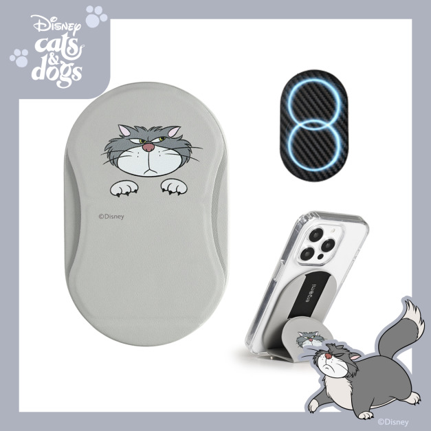 【Cats&Dogs】Mobius｜雙磁圈多角度手機支架｜魯斯佛-傲嬌日常｜正版授權｜ergomi