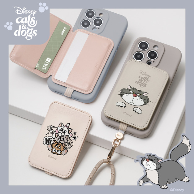 【Cats&Dogs】磁吸皮革防丟卡套｜正版授權｜ekax