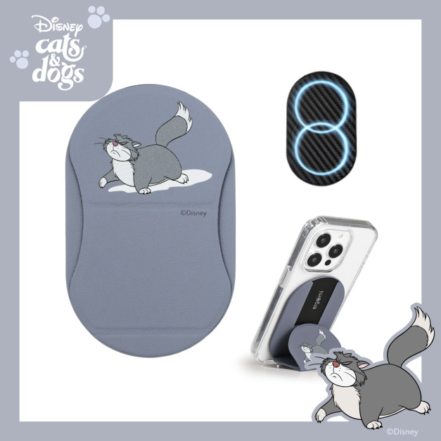 【Cats&Dogs】Mobius｜雙磁圈多角度手機支架｜魯斯佛-驕傲走路｜正版授權｜ergomi