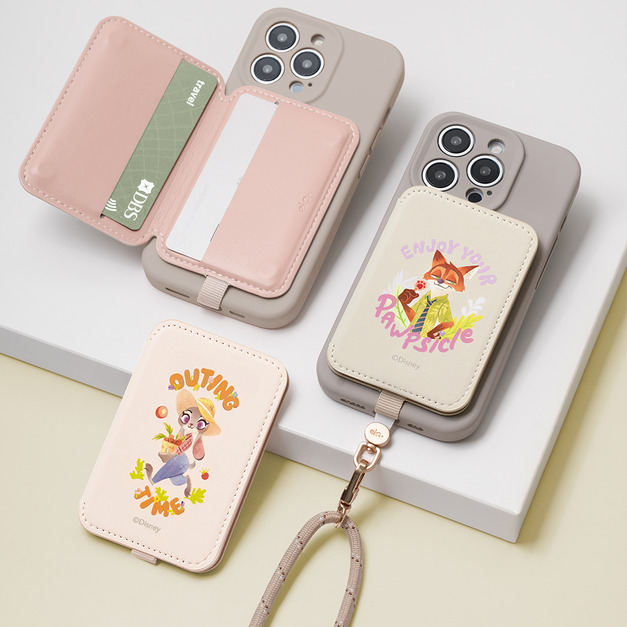 【動物方城市】磁吸皮革防丟卡套 | 正版授權｜ekax