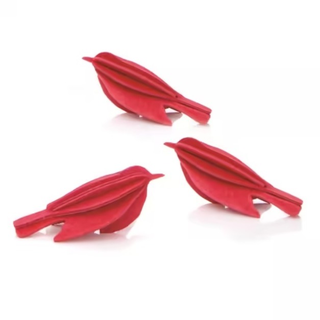 迷你幸福鳥 淘氣紅 5cm (3入) +$50