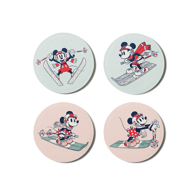 米奇米妮雪地時光造型磁鐵組