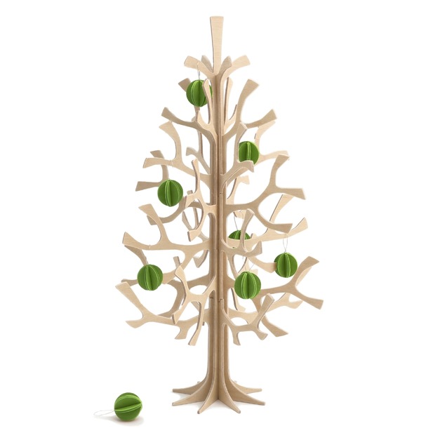 耶誕樹  / 原木色 100cm (贈3.5cm+6cm夢想泡泡共11個)