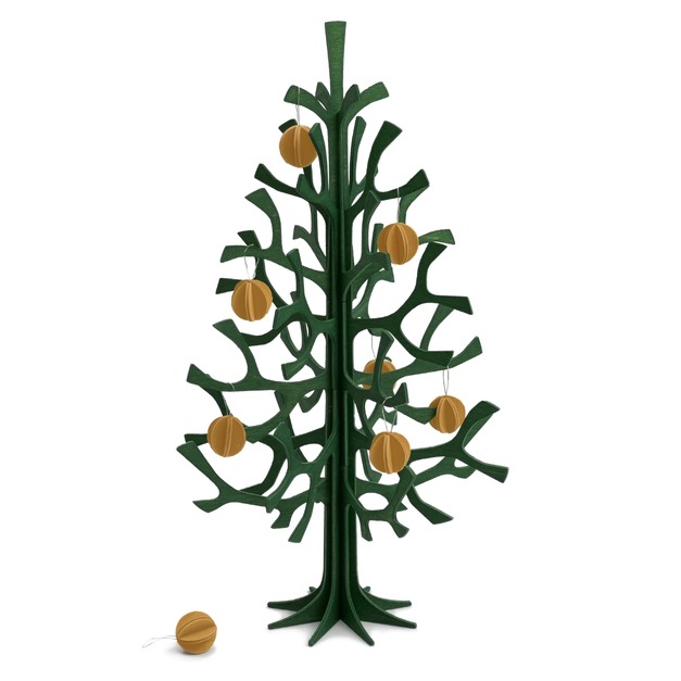 耶誕樹  / 深綠色 50cm (贈3.5cm夢想泡泡7個)