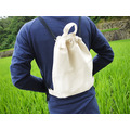C02 帆布手提後背束口袋 - 胚布素 w29xh37cm (兒童可用)_2