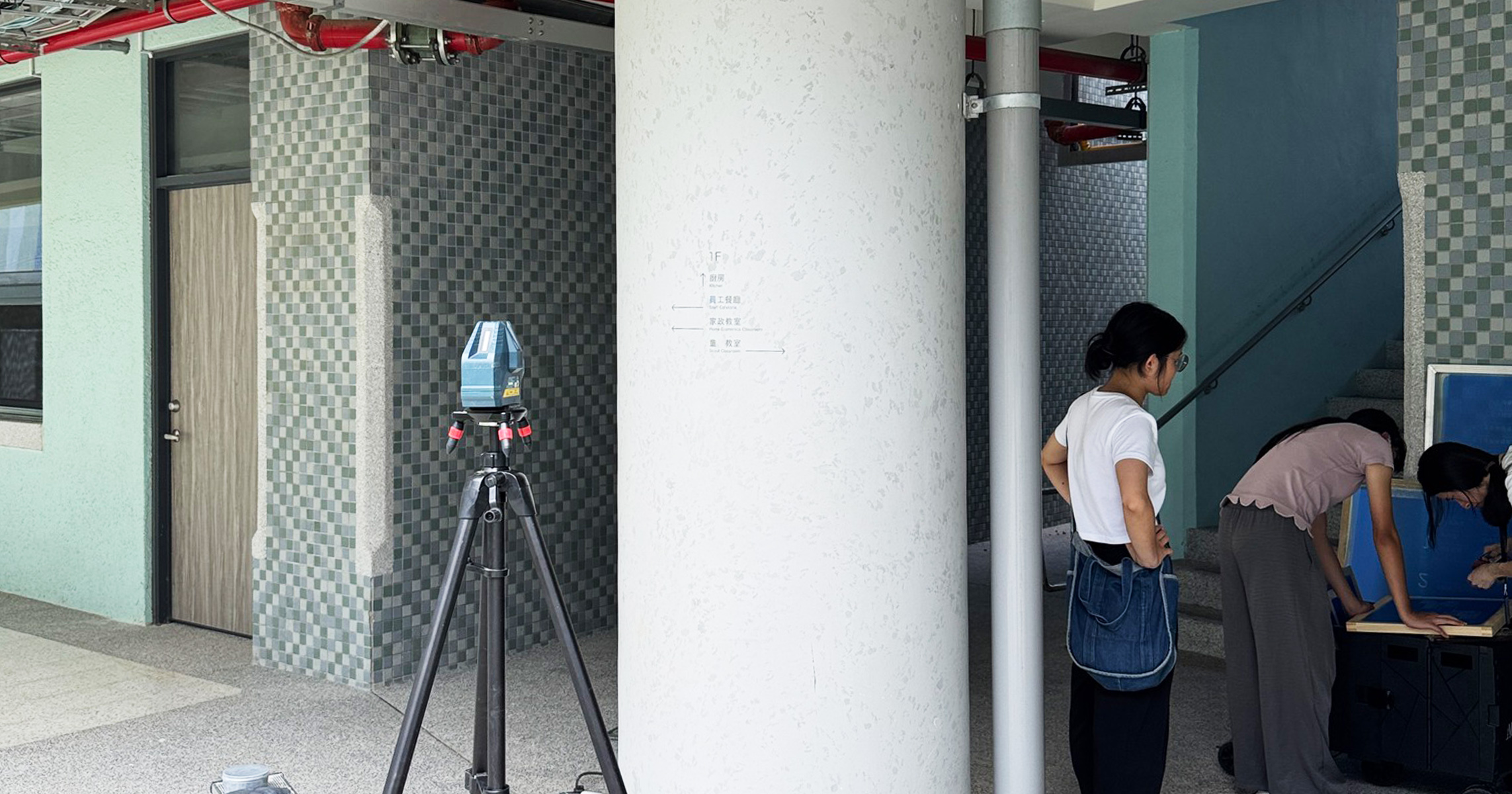 竹北勝利國中 指標、柱面絹印 / 2025.09