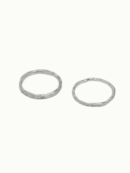 【純銀】BASICS．肌理感戒指組