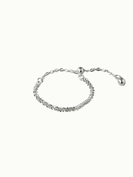 【純銀】漫漫．波光粼粼鍊條戒指 - 抽拉可調整款